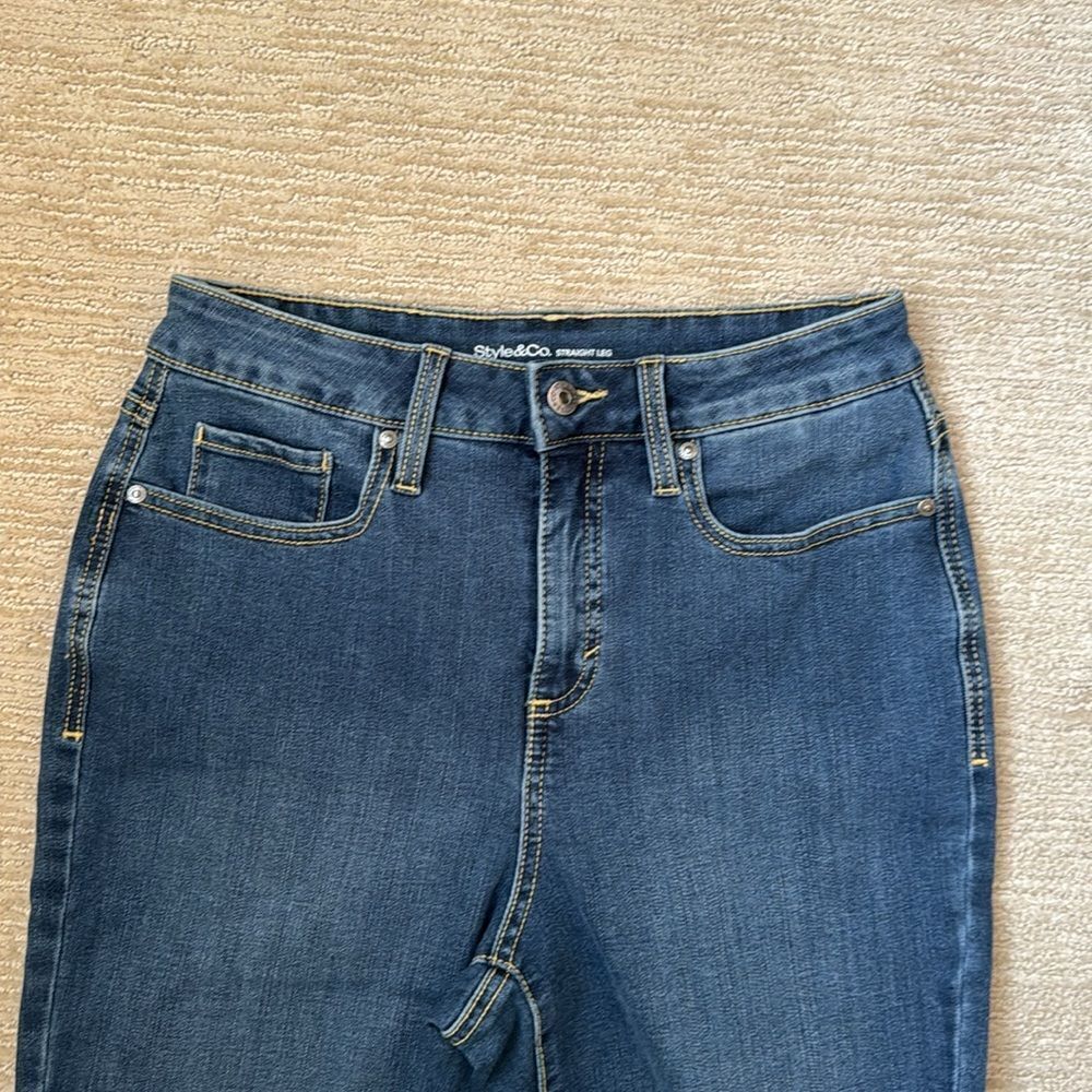 COPY - Style & Co. Straight Leg Jeans, Size 8 Long - Picture 7 of 9